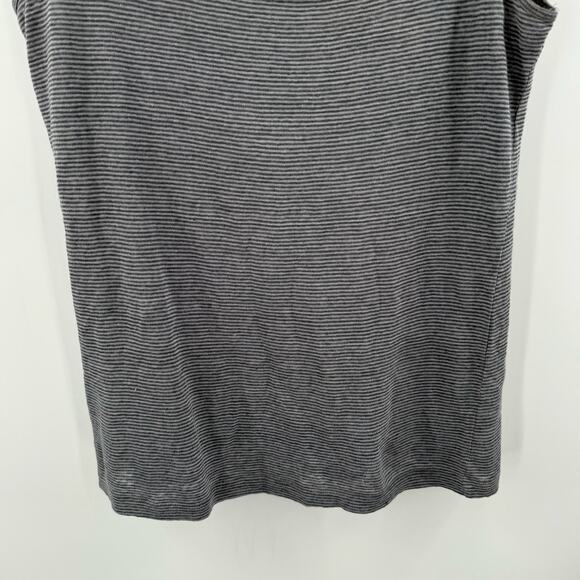 EILEEN FISHER Tank Size Small NEW 100% Linen Gray Stripe Breathable Light NWOT - Picture 4 of 9